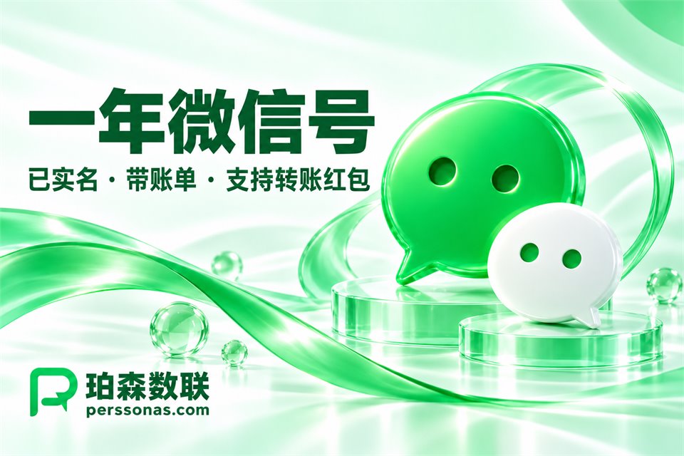 一年微信号,带账单 · 支持转账、收发红包